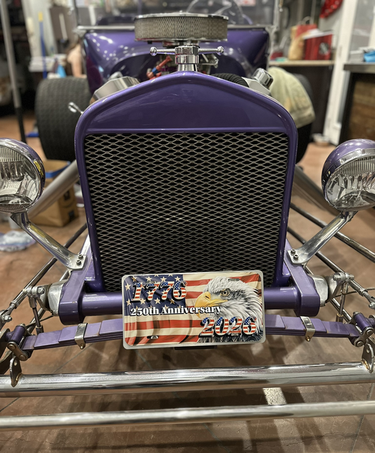 Placa de matrícula personalizada de 12x6