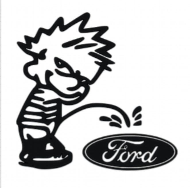 Calvin Car Decals 5"