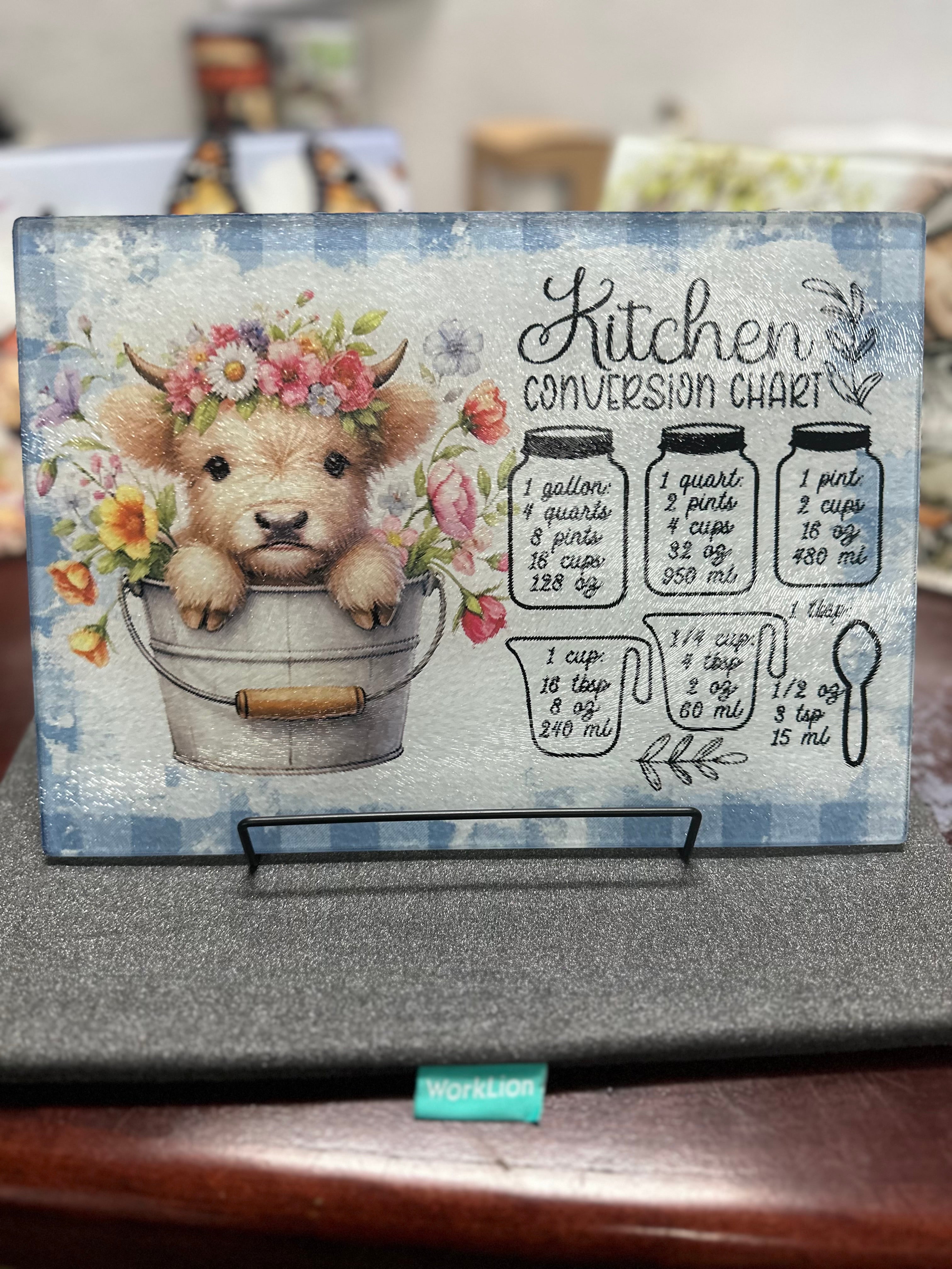 Decorative Glass Cutting Board – Custom Printed Kitchen Gift & Home Decor