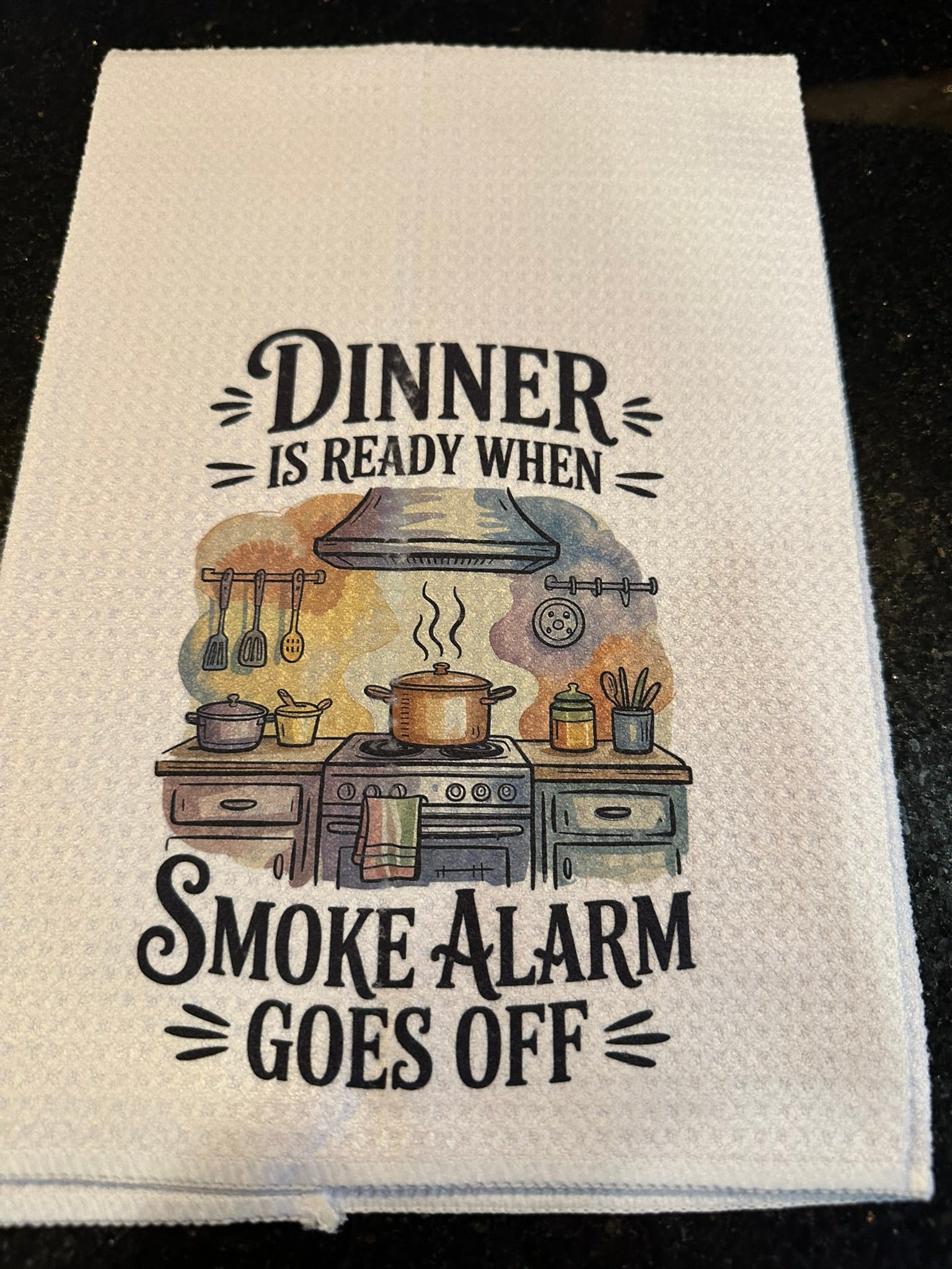 😄🧼 Funny & Sarcastic Decorative Kitchen Hand Towels (16x24)