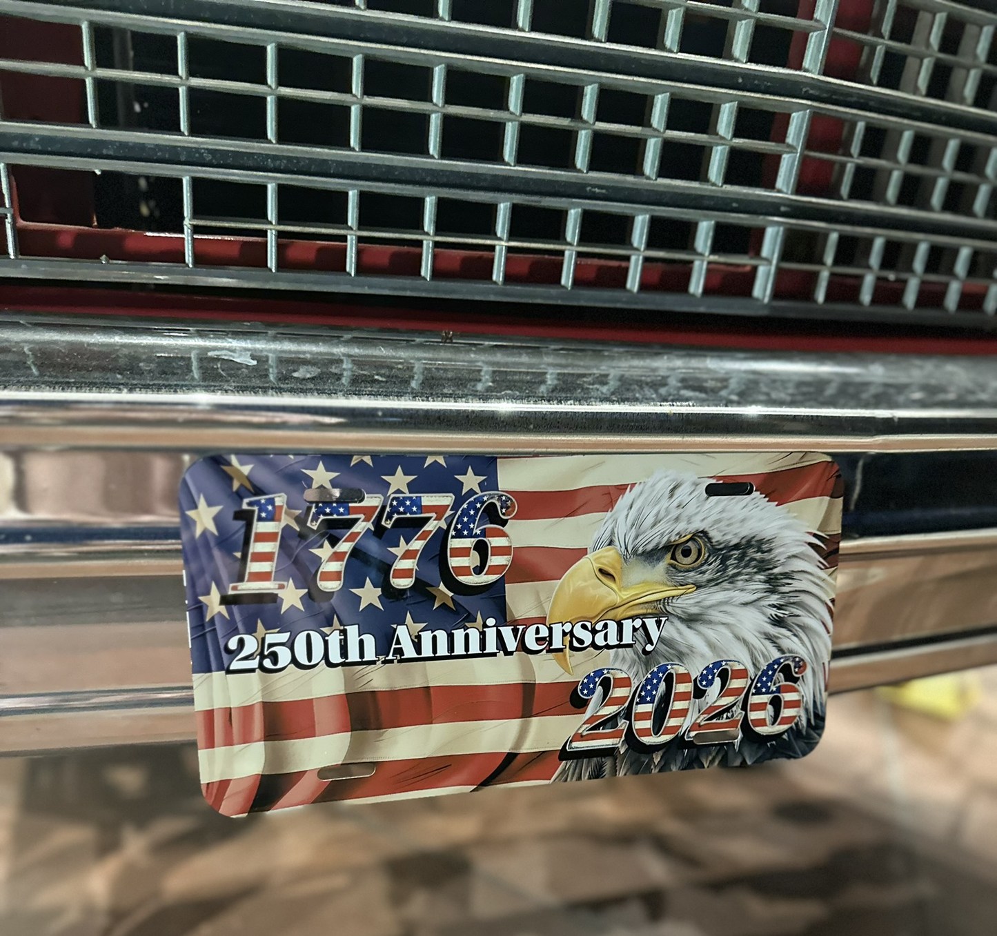 Placa de matrícula personalizada de 12x6