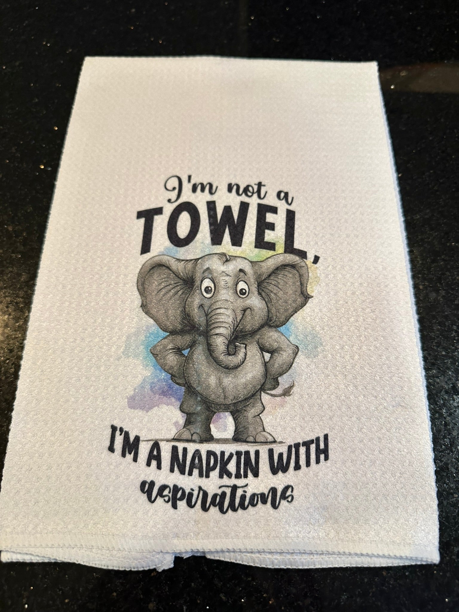 😄🧼 Funny & Sarcastic Decorative Kitchen Hand Towels (16x24)