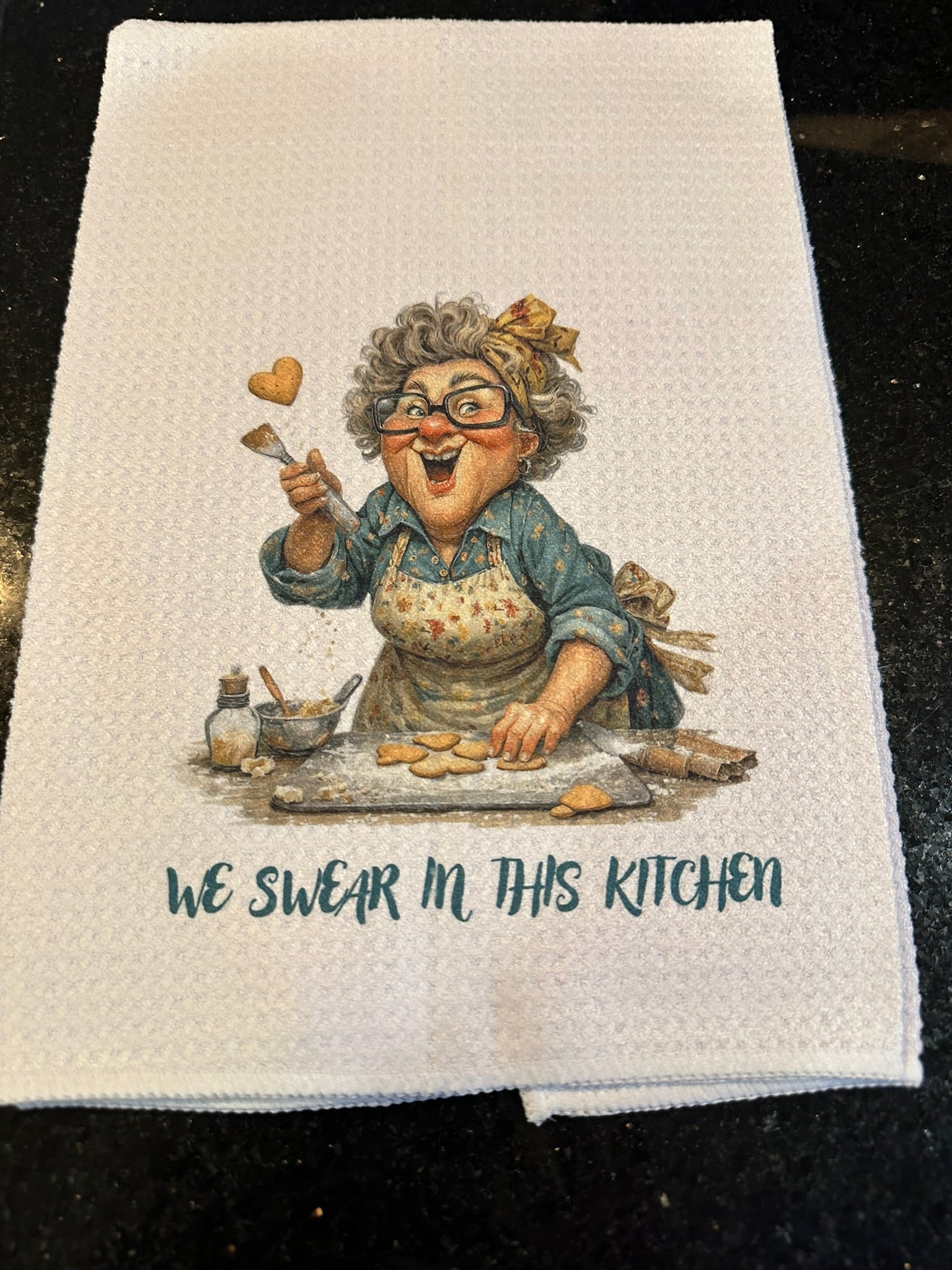 😄🧼 Funny & Sarcastic Decorative Kitchen Hand Towels (16x24)