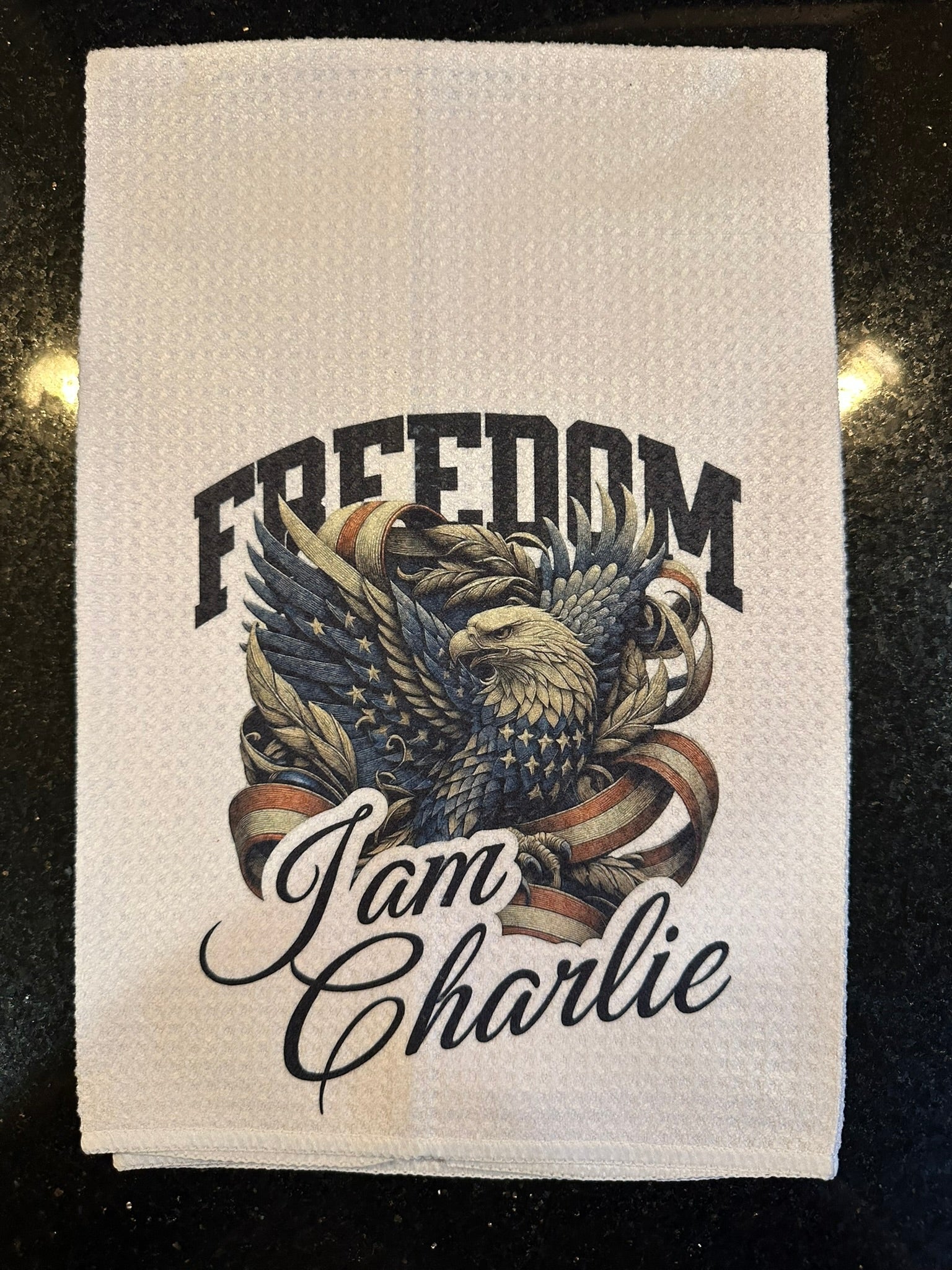 🎆 Festive Celebration 250th Anniversary Kitchen Hand Towel