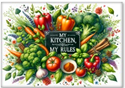 Decorative Glass Cutting Board – Custom Printed Kitchen Gift & Home Decor