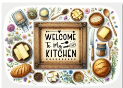 Decorative Glass Cutting Board – Custom Printed Kitchen Gift & Home Decor