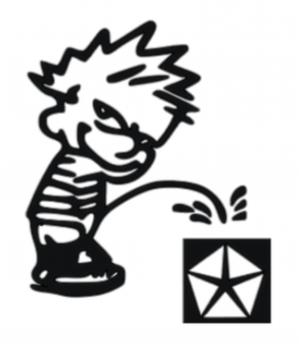 Calvin Car Decals 5"