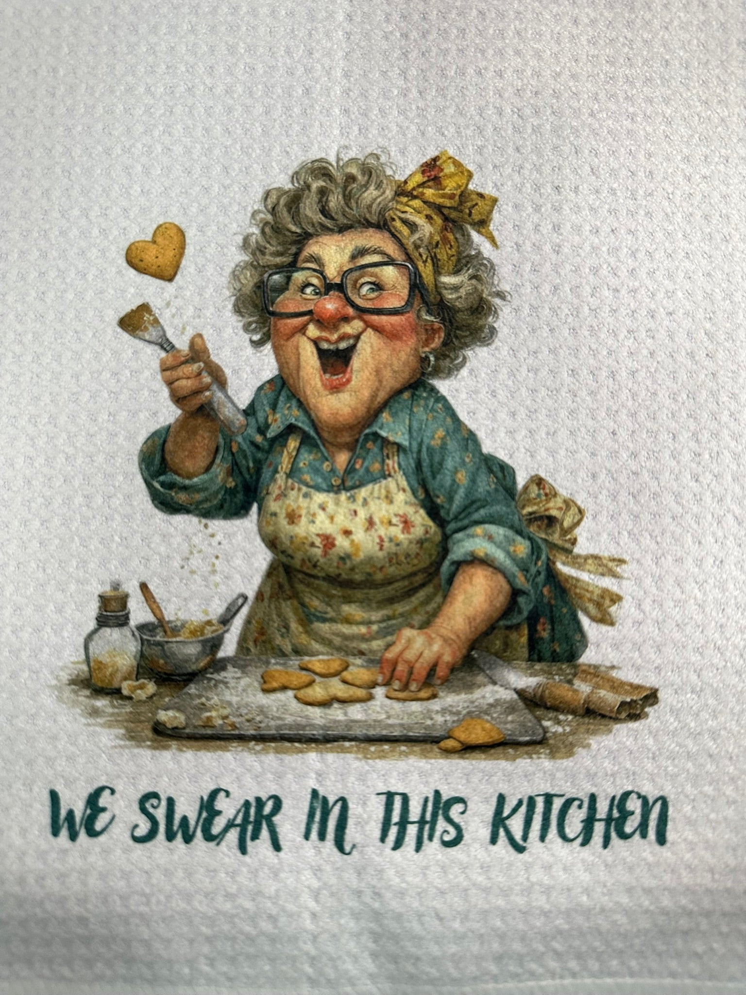 😄🧼 Funny & Sarcastic Decorative Kitchen Hand Towels (16x24)